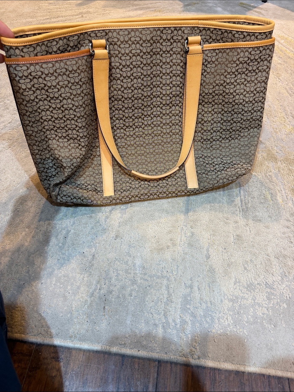 Vintage Coach Baby Bag F77014 signature logo GUC